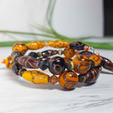 Brown and Gold Wrap Bracelet