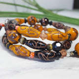 Brown and Gold Wrap Bracelet